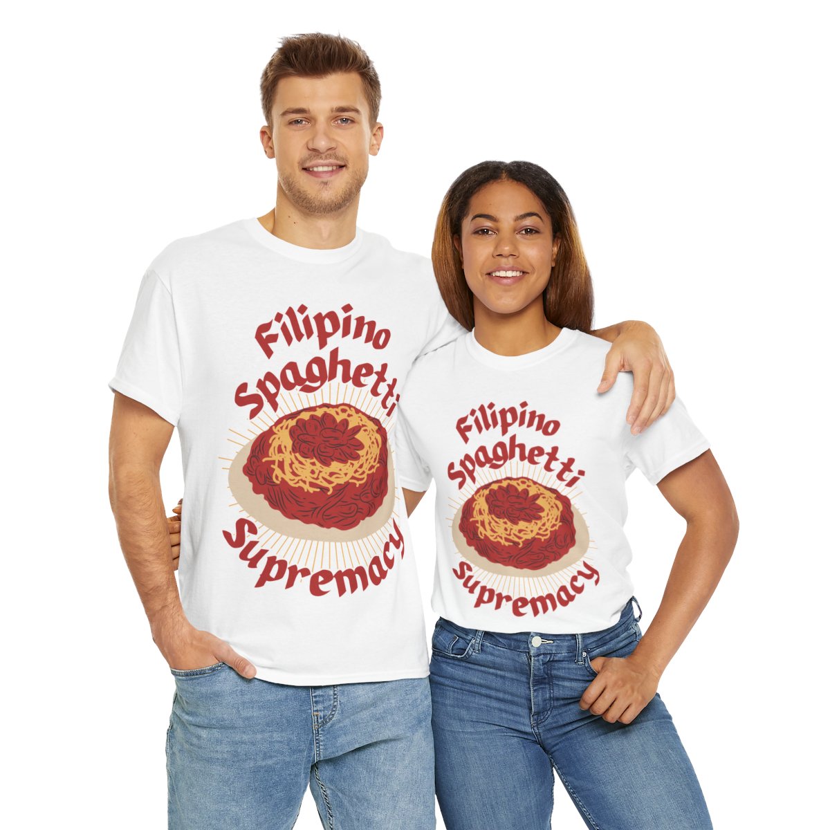 FILIPINO STYLE SPAGHETTI - Filipino Food (Basic Tee)
