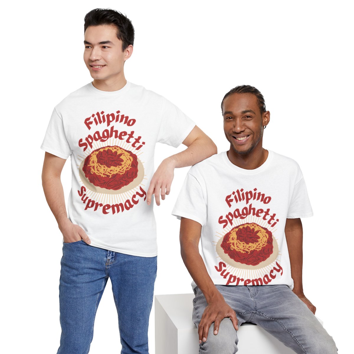 FILIPINO STYLE SPAGHETTI - Filipino Food (Basic Tee)
