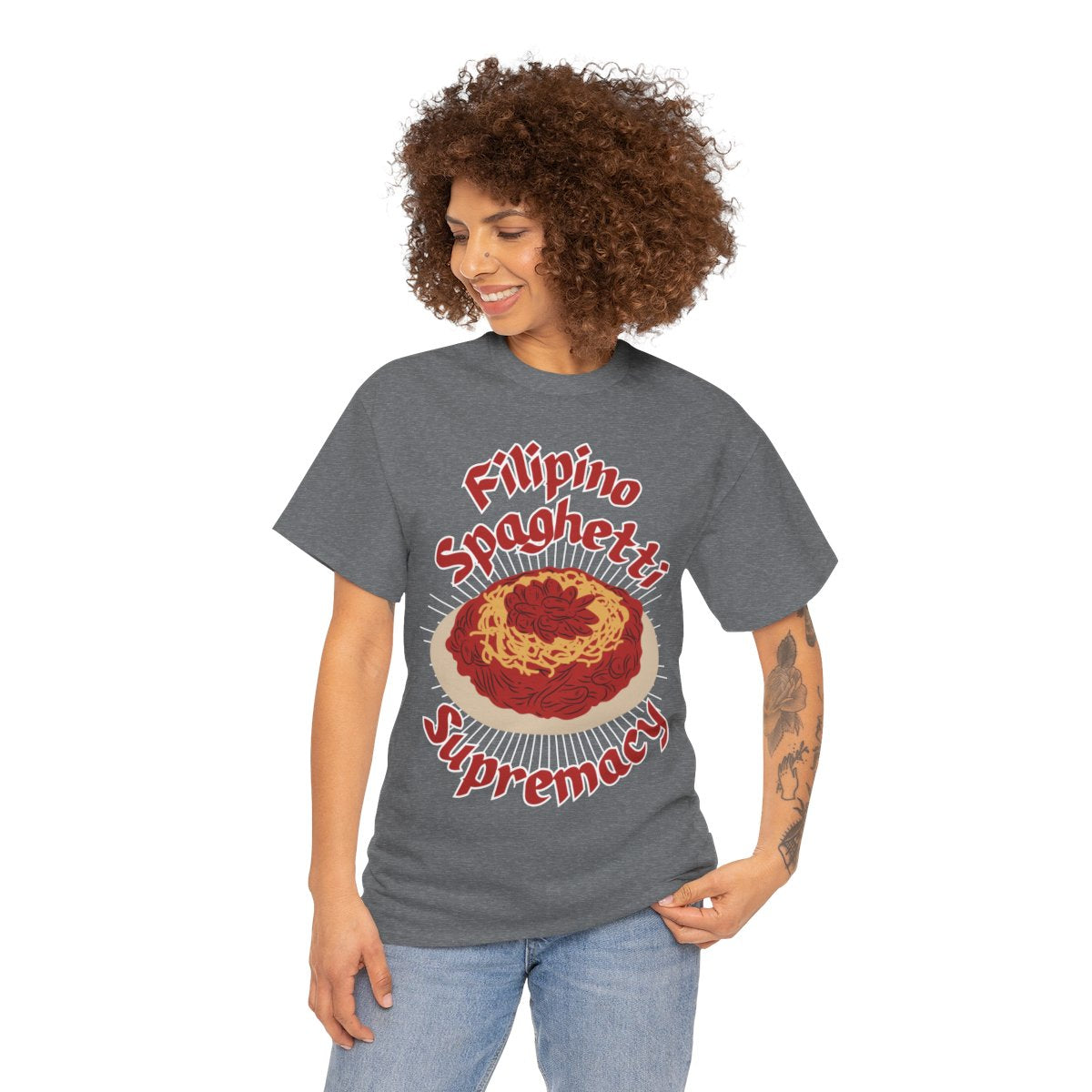 FILIPINO STYLE SPAGHETTI - Filipino Food (Basic Tee)