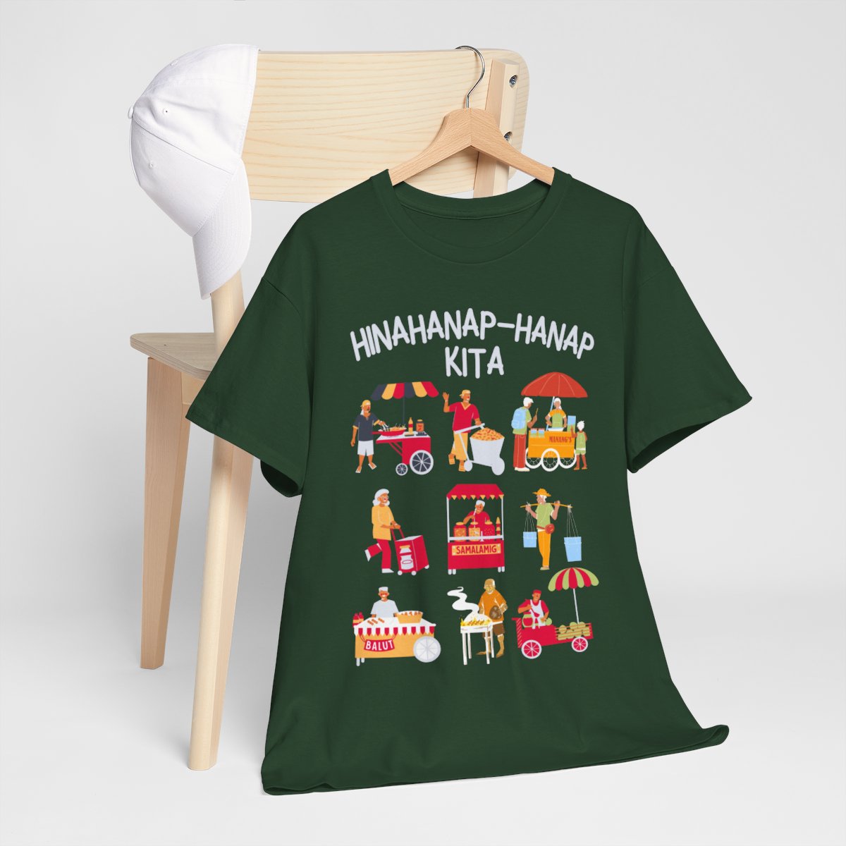 PINOY STREET FOODS 1 - Filipino Food (Basic Tee)