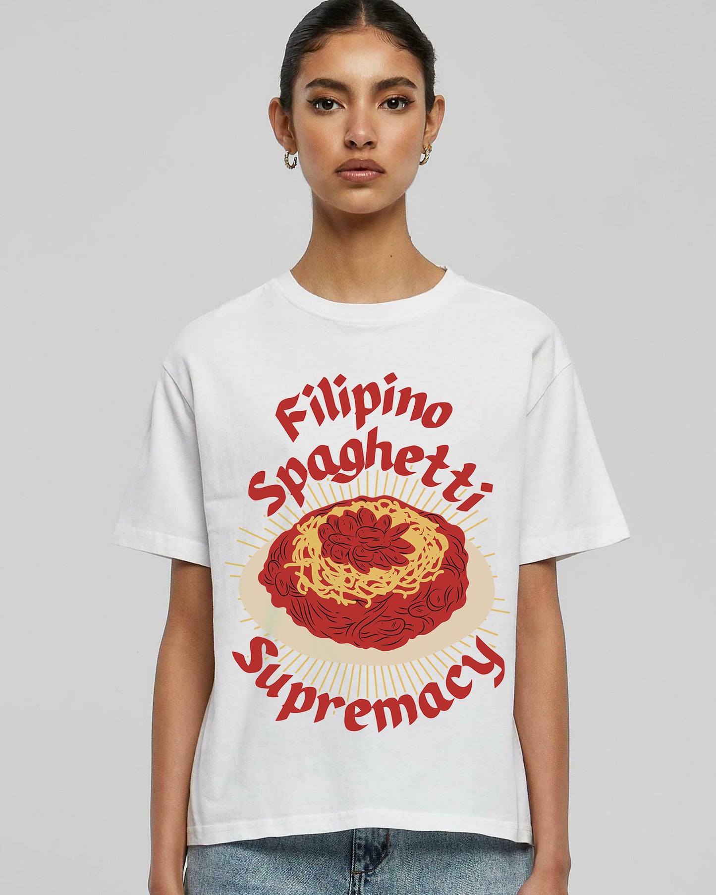 FILIPINO STYLE SPAGHETTI - Filipino Food (Basic Tee)