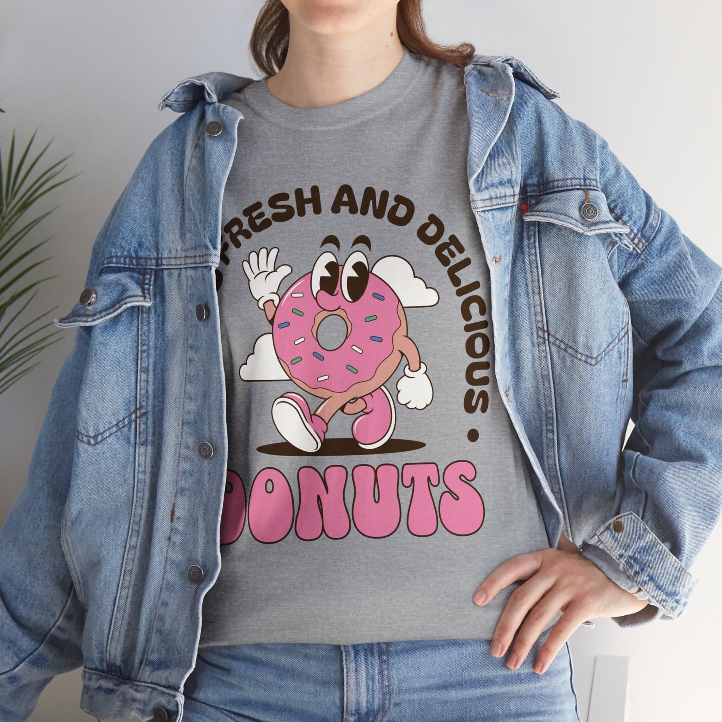 RASPBERRY GLAZED DONUT - Dessert (Basic Tee)