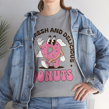 RASPBERRY GLAZED DONUT - Dessert (Basic Tee)