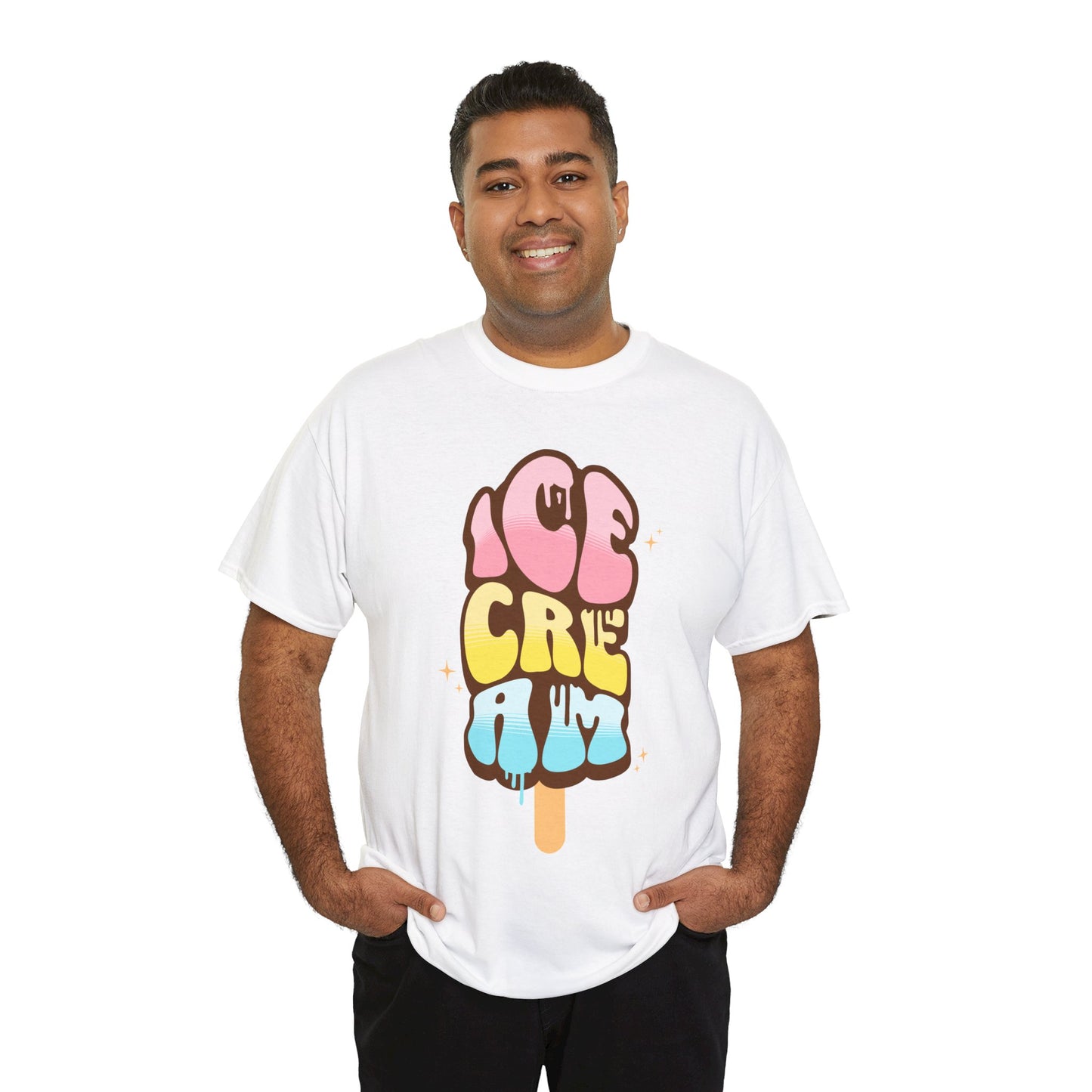 COTTON CANDY ICE CREAM - Dessert (Basic Tee)