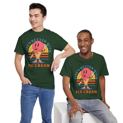 STRAWBERRY ICE CREAM - Dessert (Basic Tee)