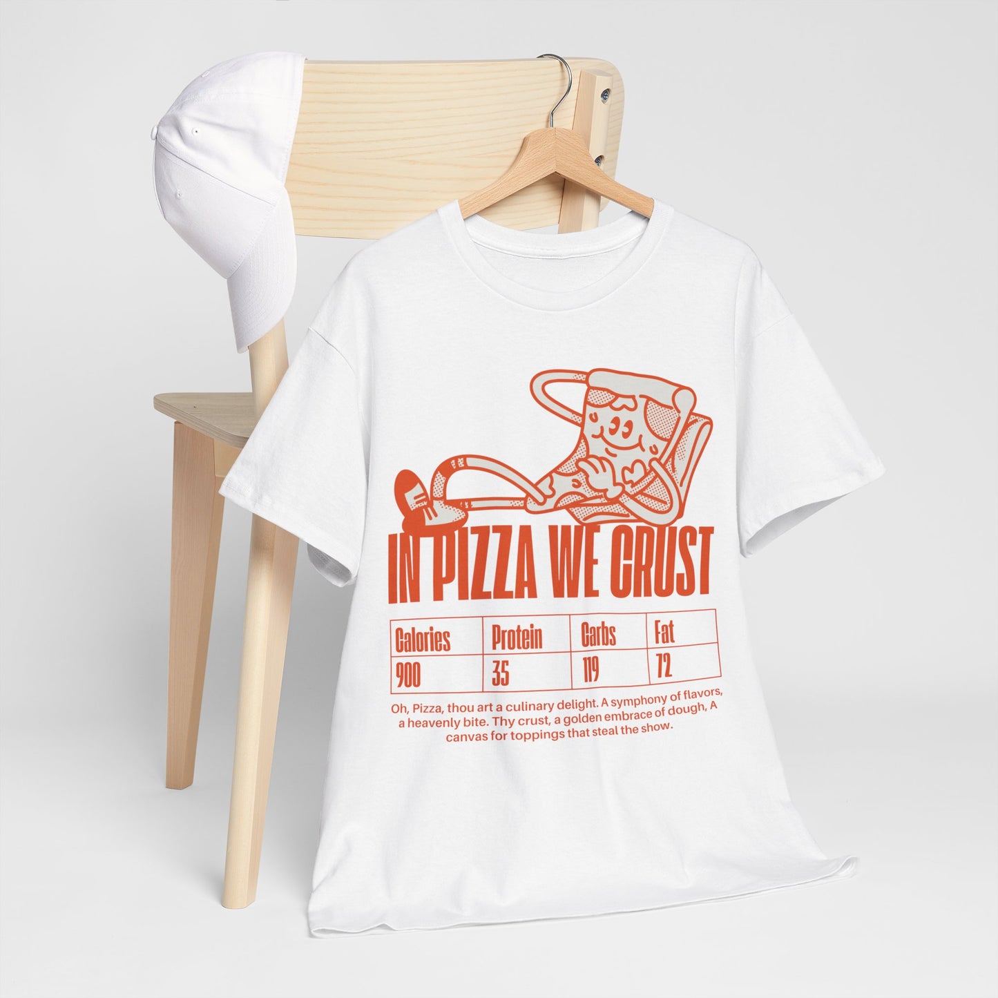 ROAST GARLIC & SHRIMP - Pizza (Basic Tee)