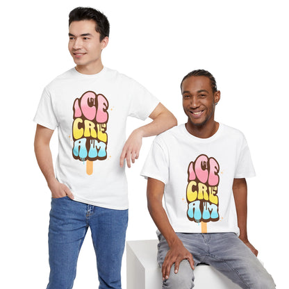 COTTON CANDY ICE CREAM - Dessert (Basic Tee)