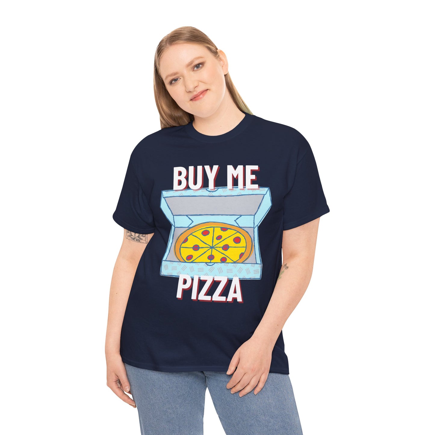 CHICKEN ALFREDO - Pizza (Basic Tee)