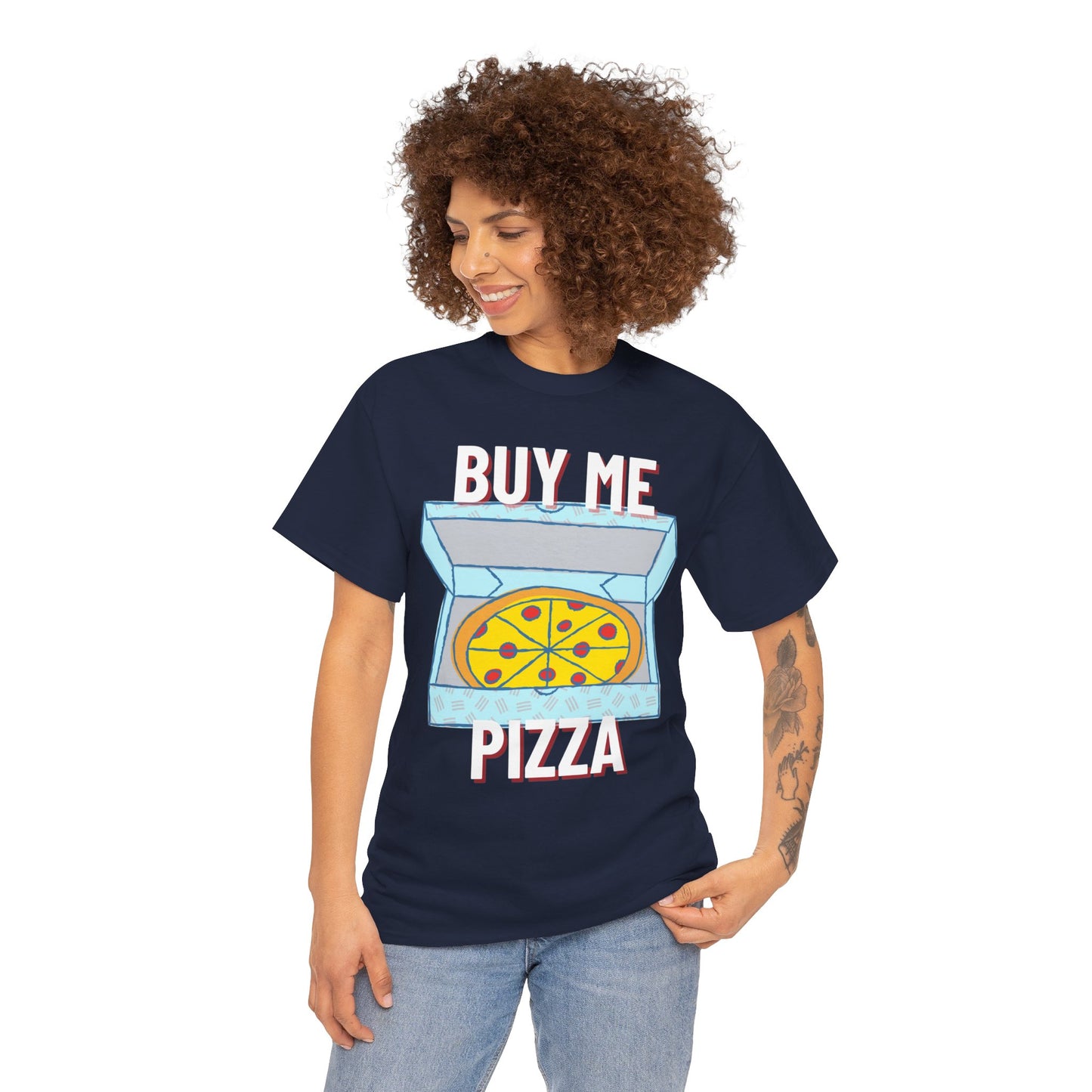 CHICKEN ALFREDO - Pizza (Basic Tee)