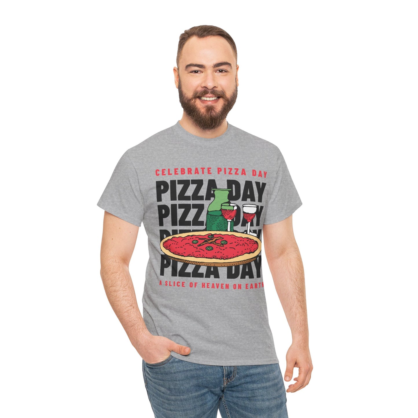 SALAMI & PEPPERS - Pizza (Basic Tee)