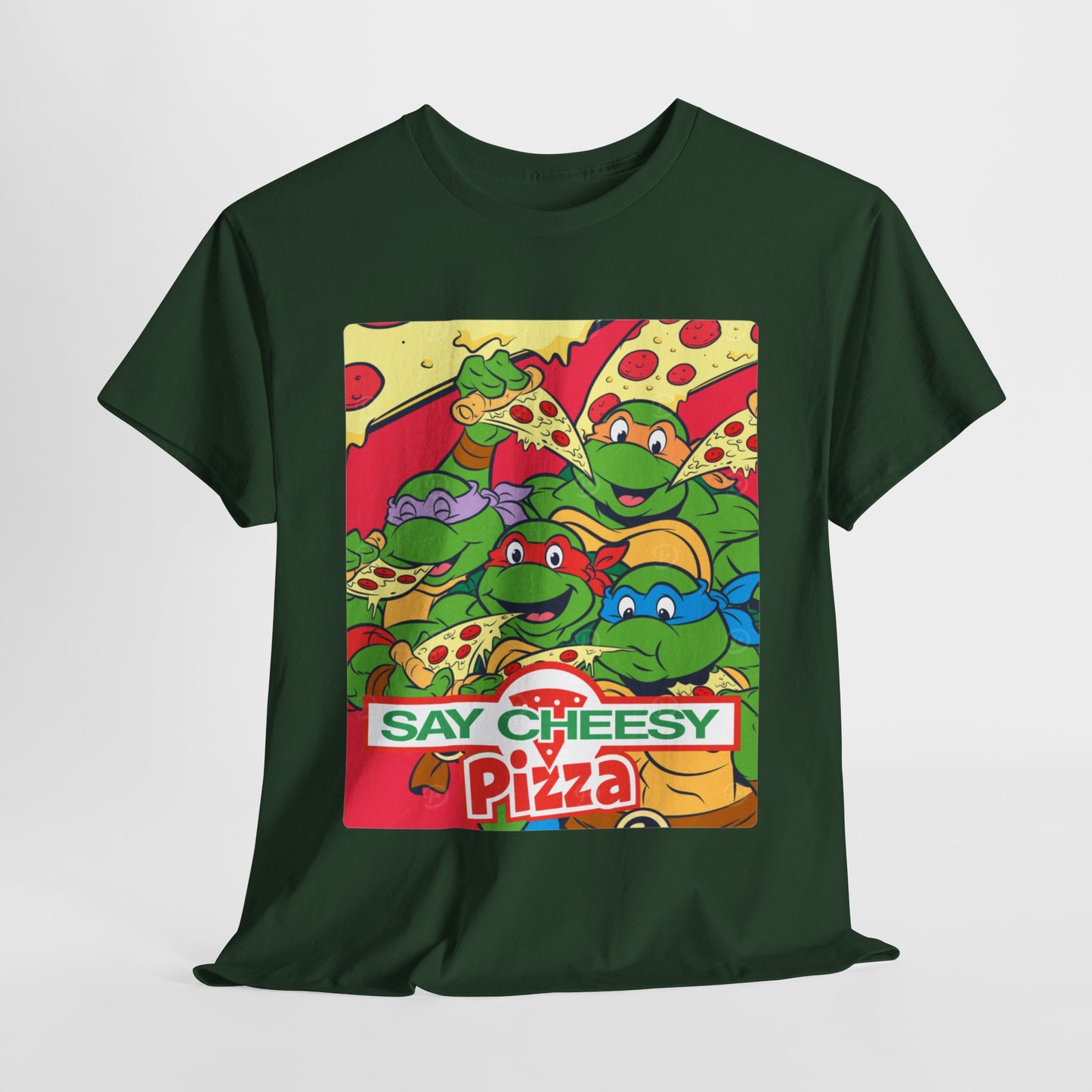 BEEF & BROCCOLI - Pizza (Basic Tee)