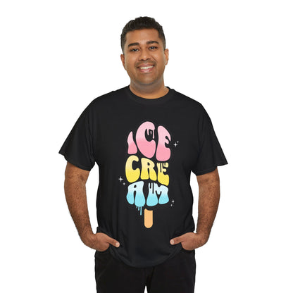 COTTON CANDY ICE CREAM - Dessert (Basic Tee)