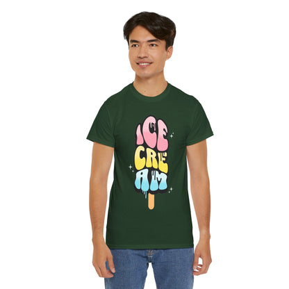 COTTON CANDY ICE CREAM - Dessert (Basic Tee)