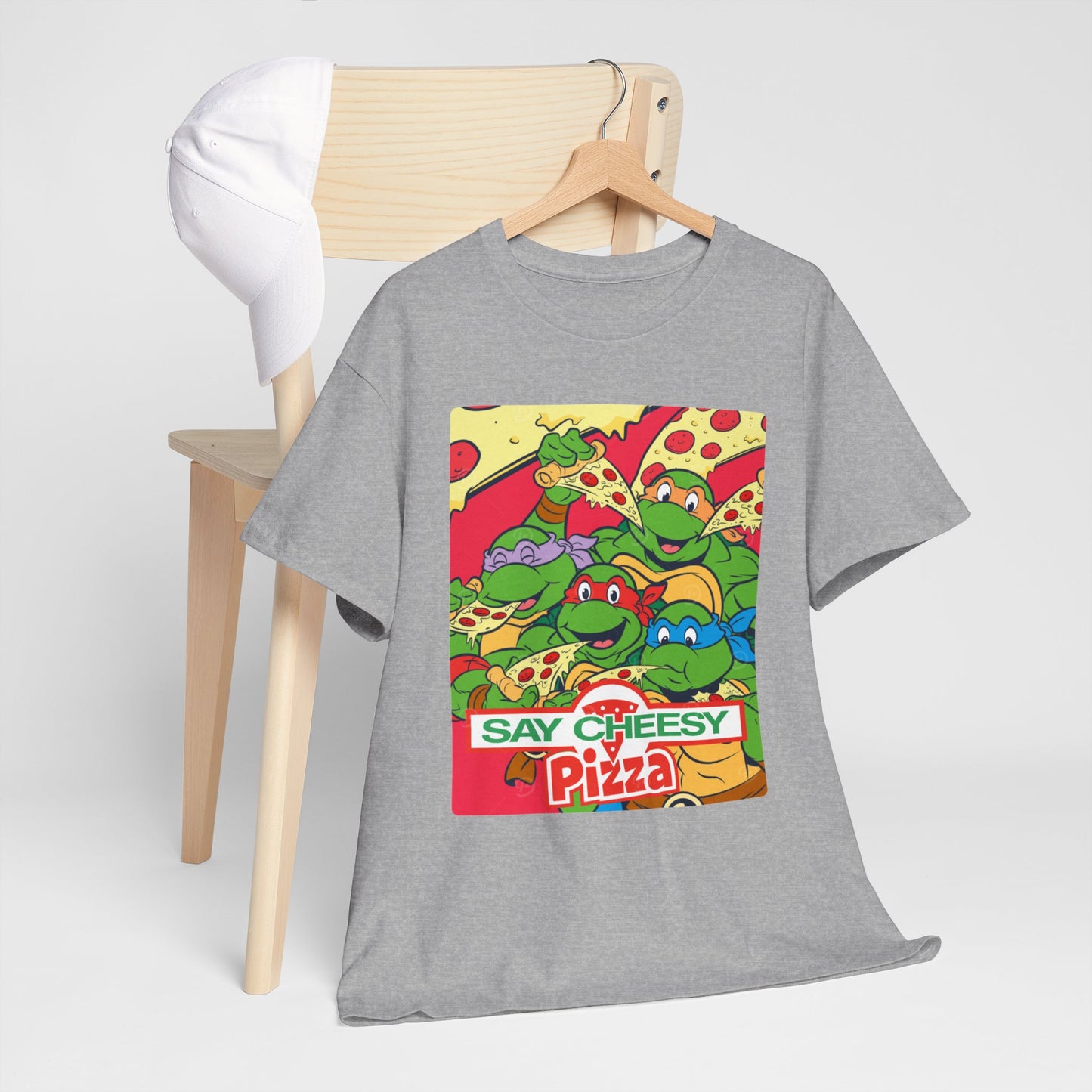 BEEF & BROCCOLI - Pizza (Basic Tee)