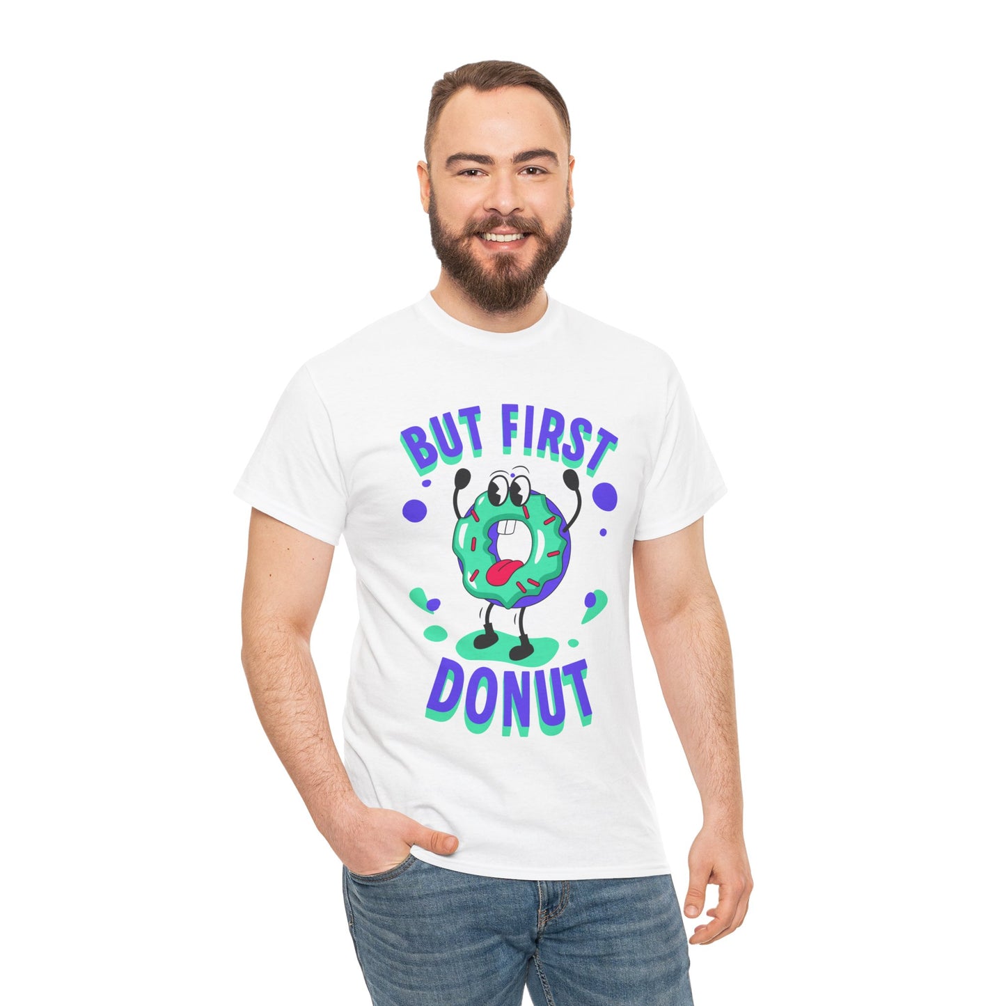 VANILLA FROSTED DONUT - Dessert (Basic Tee)