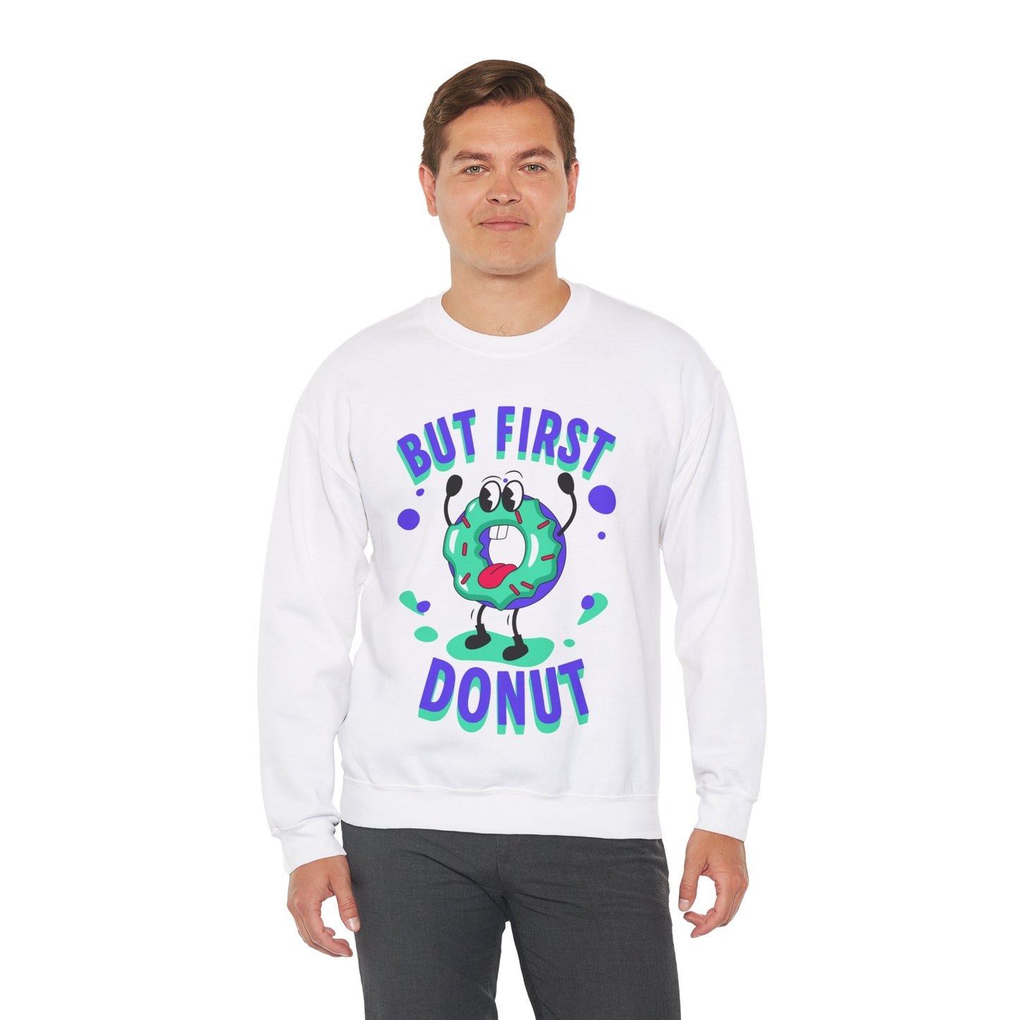 VANILLA FROSTED DONUT - Dessert (Sweatshirt)