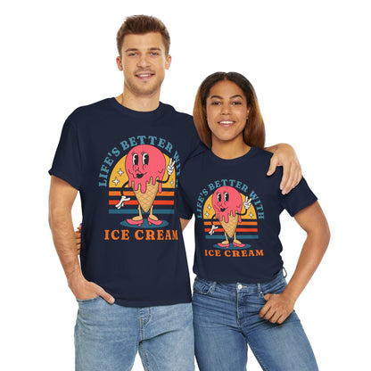 STRAWBERRY ICE CREAM - Dessert (Basic Tee)