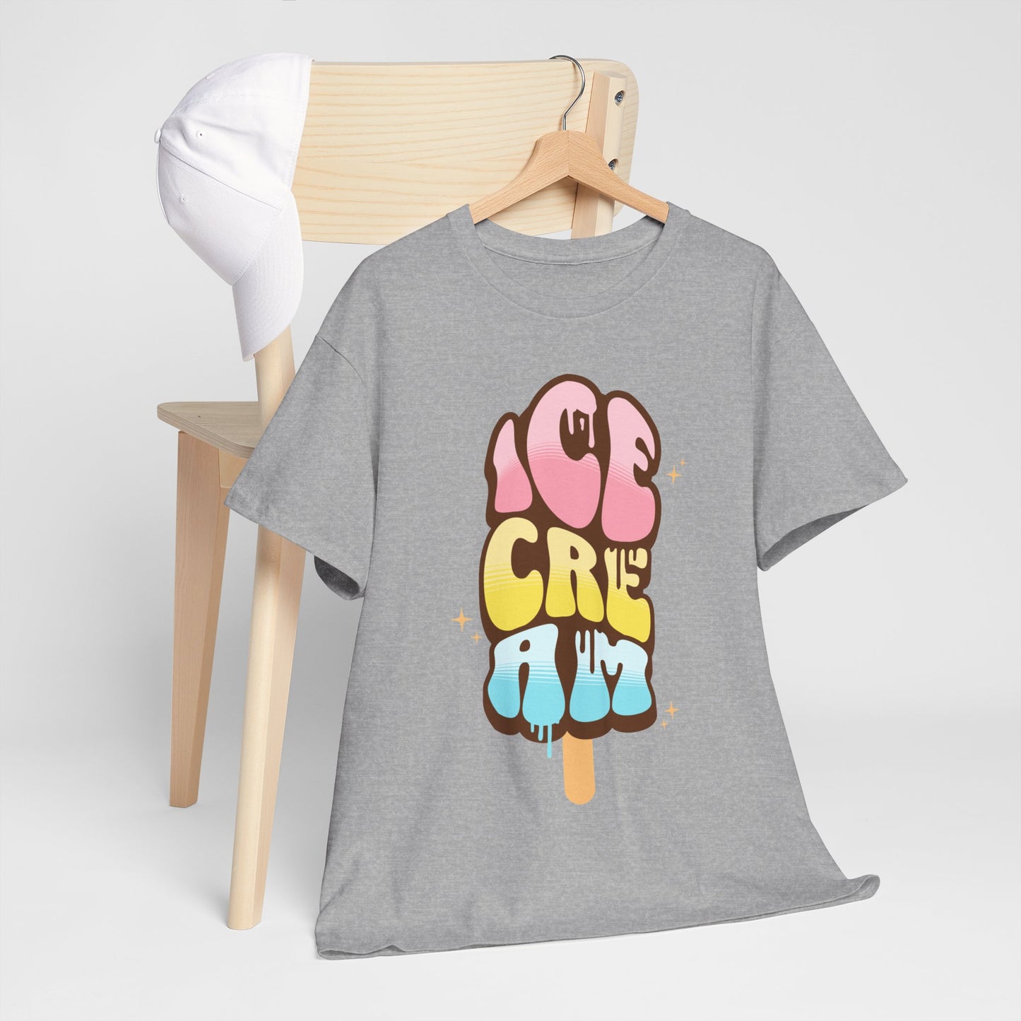 COTTON CANDY ICE CREAM - Dessert (Basic Tee)