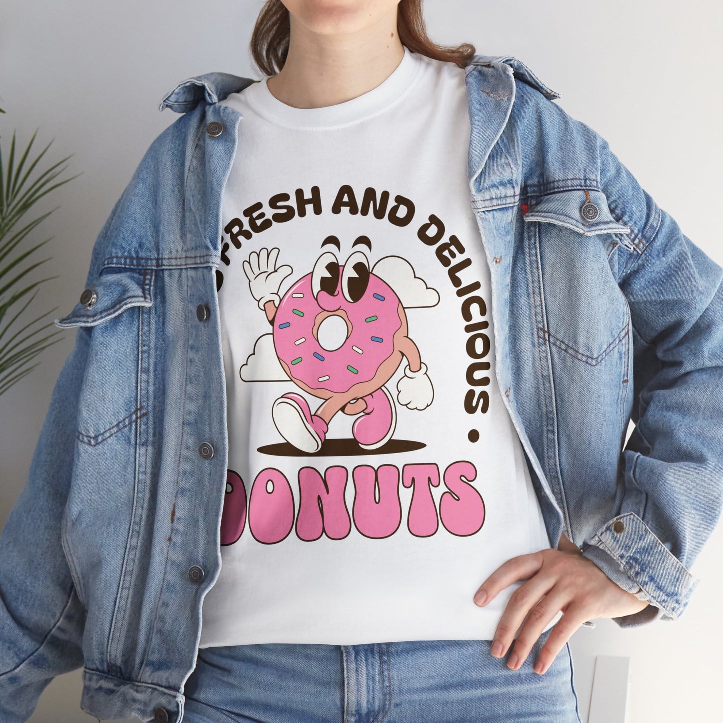 RASPBERRY GLAZED DONUT - Dessert (Basic Tee)