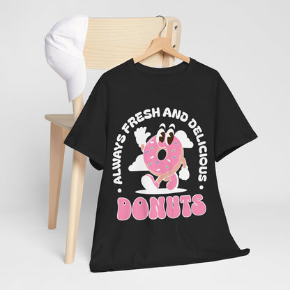 RASPBERRY GLAZED DONUT - Dessert (Basic Tee)