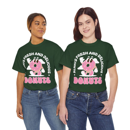 RASPBERRY GLAZED DONUT - Dessert (Basic Tee)