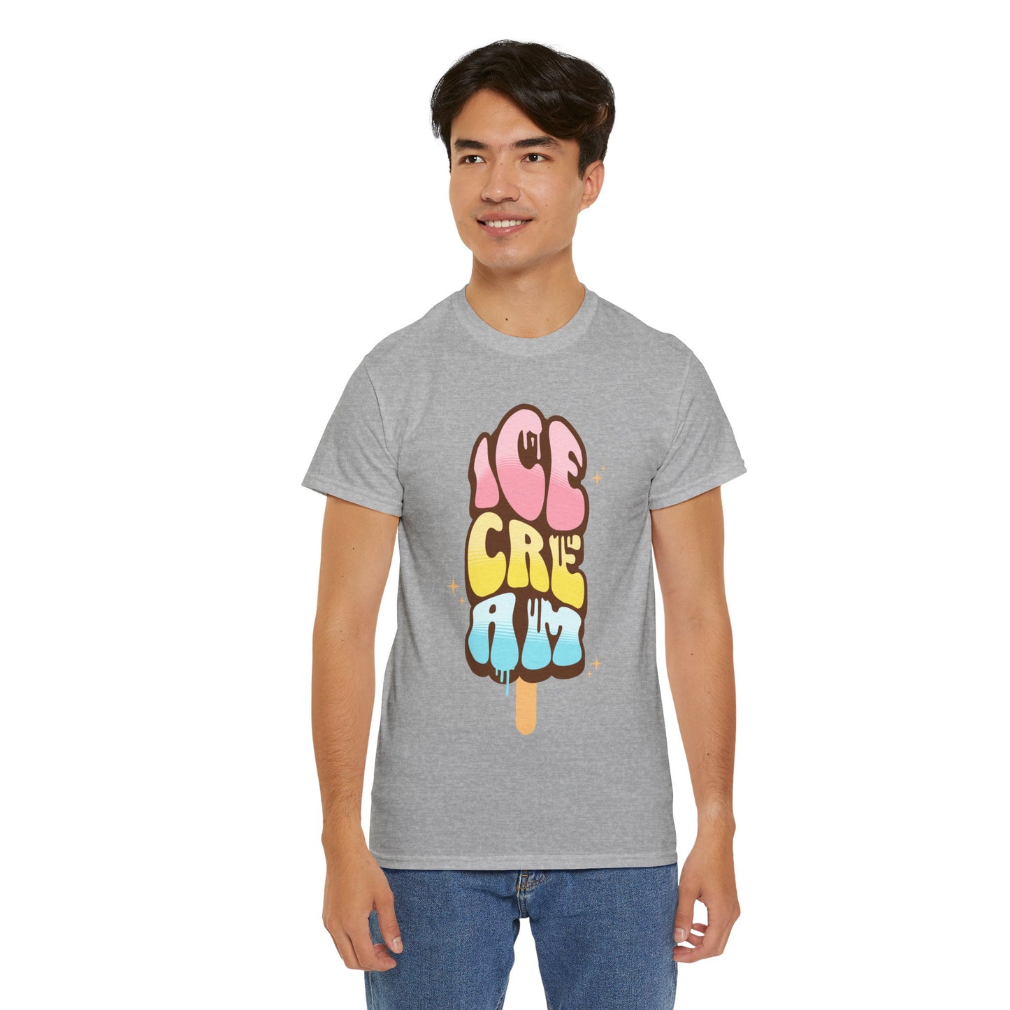 COTTON CANDY ICE CREAM - Dessert (Basic Tee)