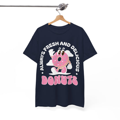 RASPBERRY GLAZED DONUT - Dessert (Basic Tee)