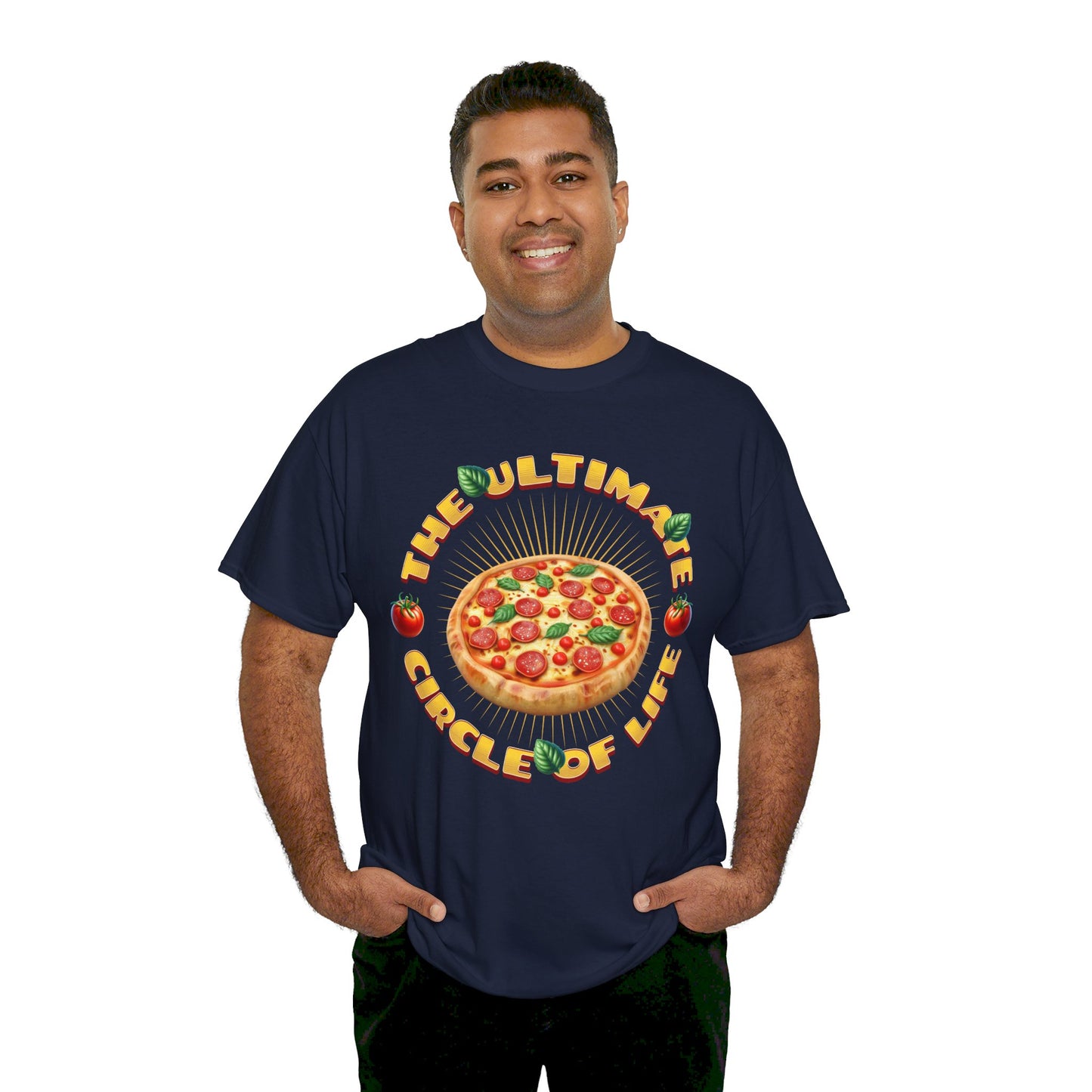 CHEESY SEAFOOD - Pizza (Basic Tee)