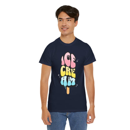 COTTON CANDY ICE CREAM - Dessert (Basic Tee)