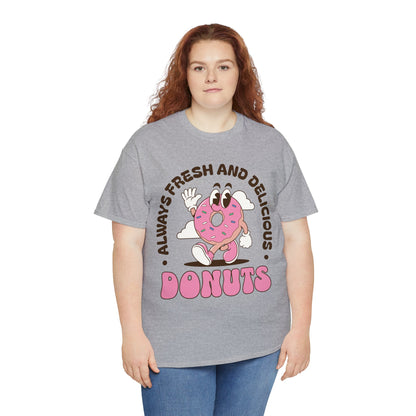 RASPBERRY GLAZED DONUT - Dessert (Basic Tee)