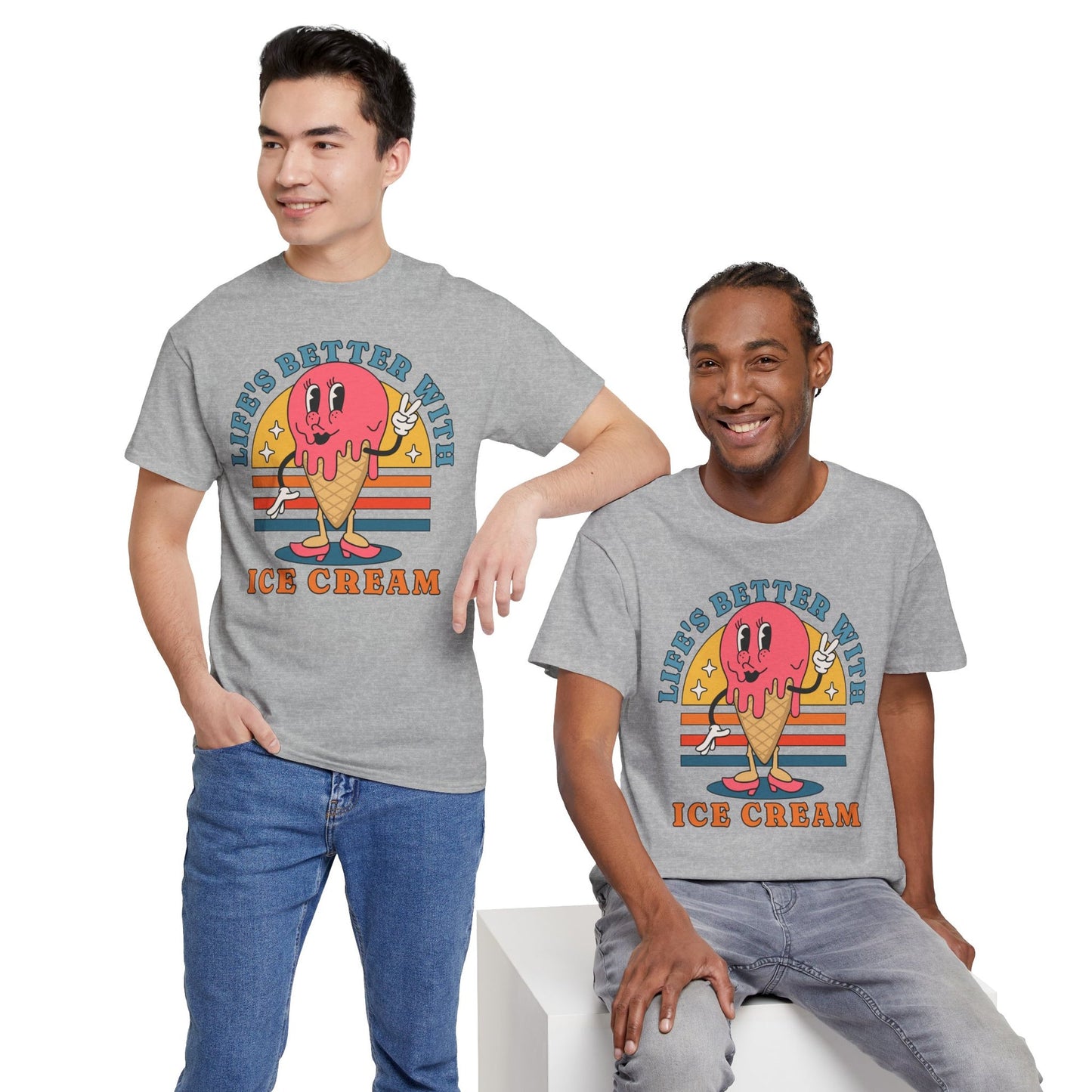 STRAWBERRY ICE CREAM - Dessert (Basic Tee)