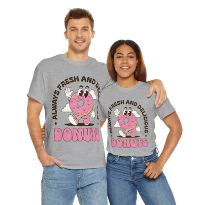 RASPBERRY GLAZED DONUT - Dessert (Basic Tee)