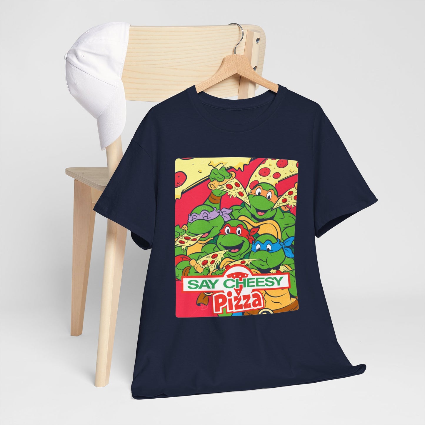 BEEF & BROCCOLI - Pizza (Basic Tee)