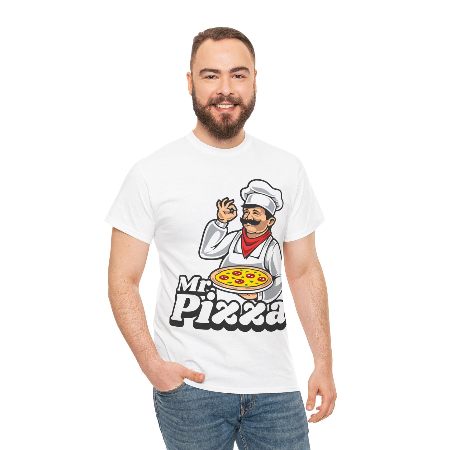 GARLIC CHICKEN - Pizza (Basic Tee)