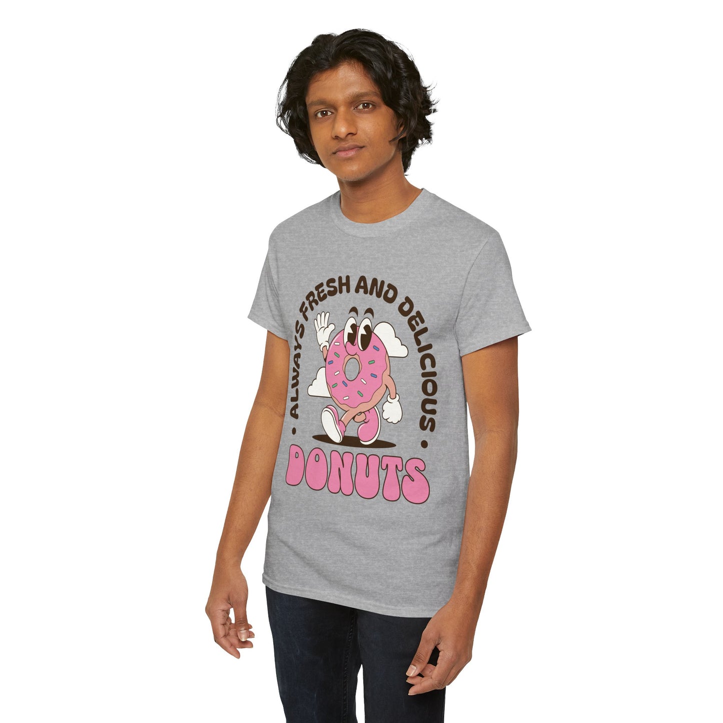 RASPBERRY GLAZED DONUT - Dessert (Basic Tee)