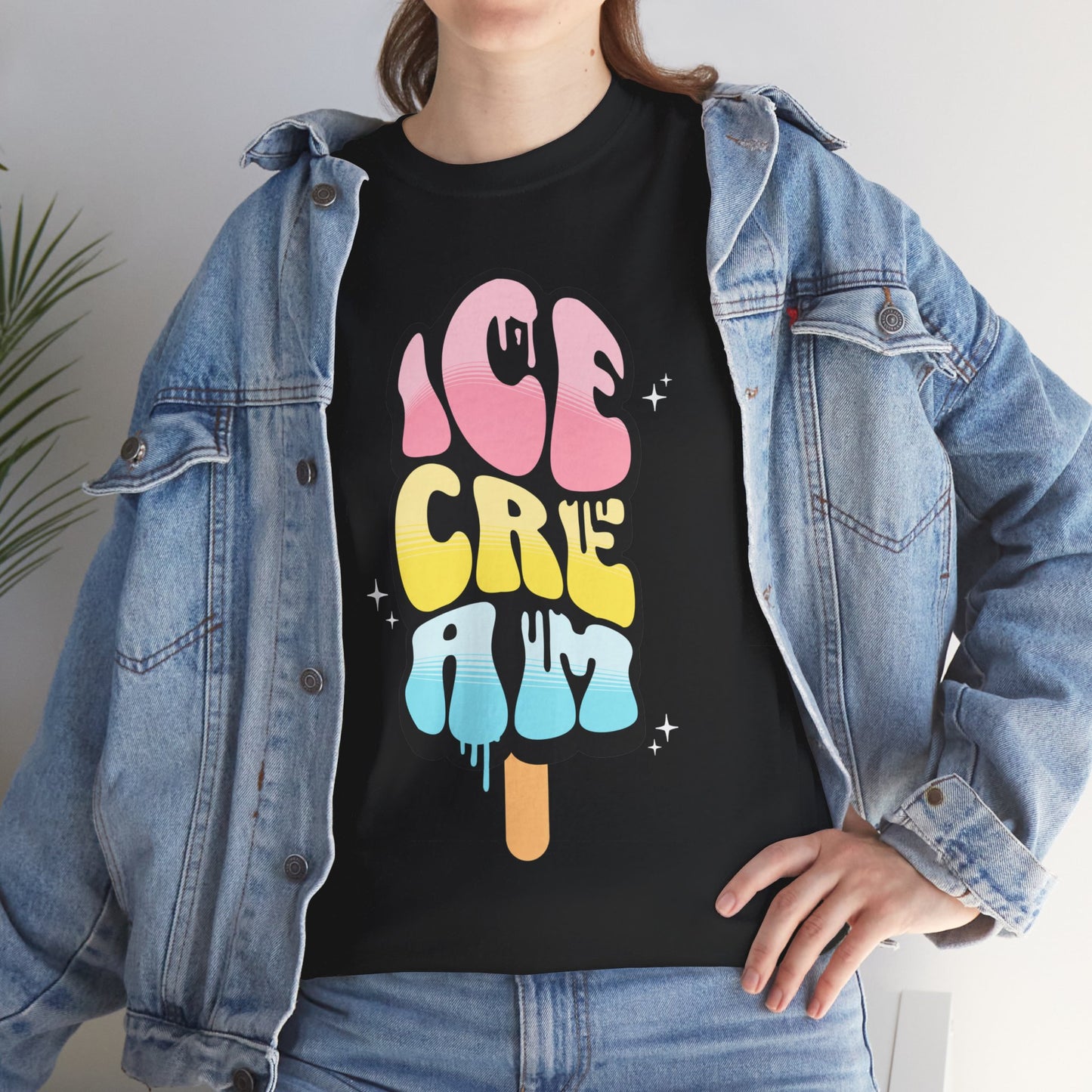 COTTON CANDY ICE CREAM - Dessert (Basic Tee)