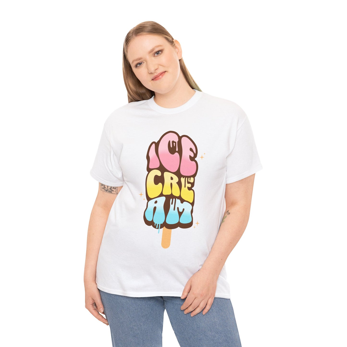 COTTON CANDY ICE CREAM - Dessert (Basic Tee)