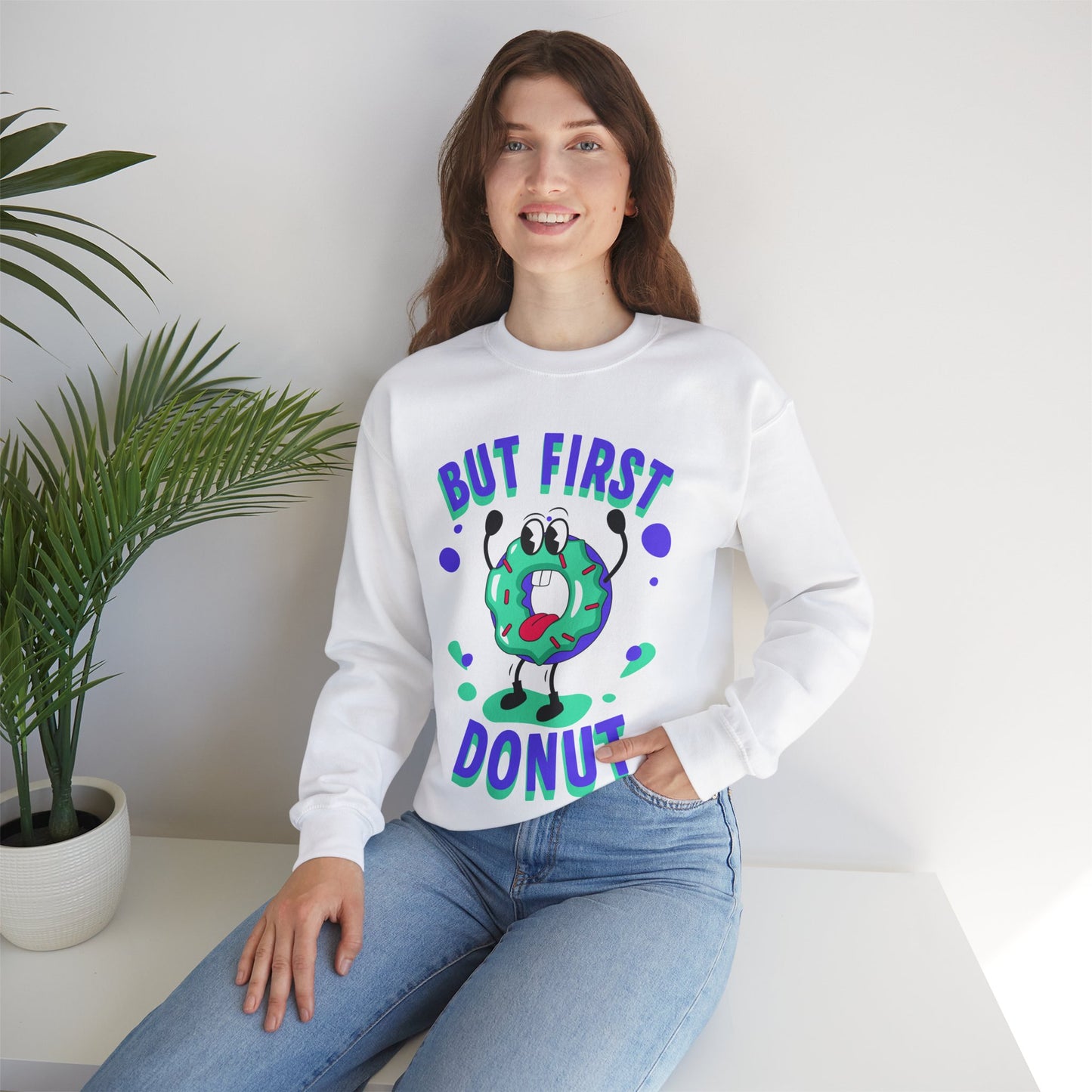 VANILLA FROSTED DONUT - Dessert (Sweatshirt)