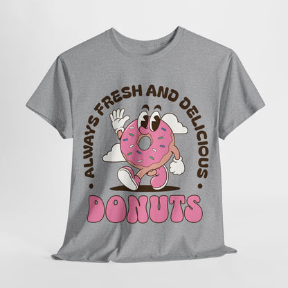 RASPBERRY GLAZED DONUT - Dessert (Basic Tee)