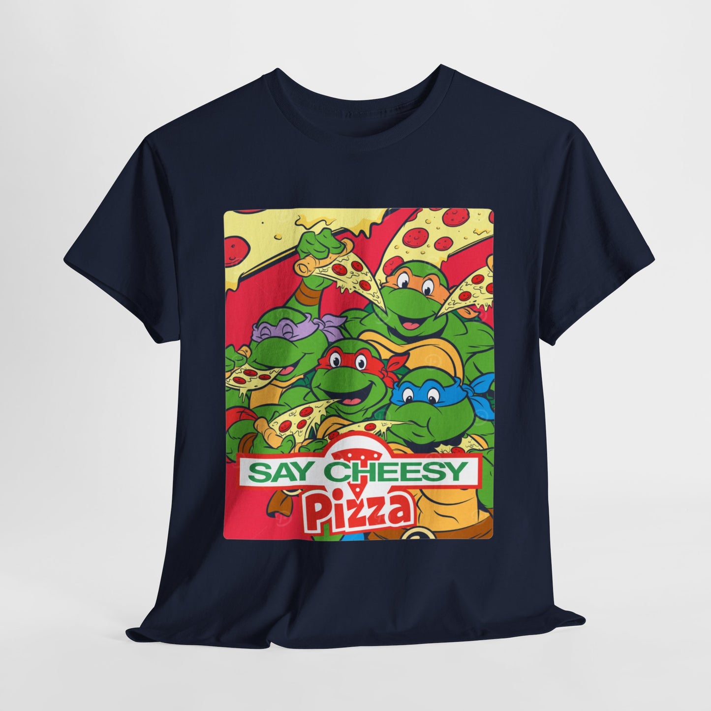 BEEF & BROCCOLI - Pizza (Basic Tee)