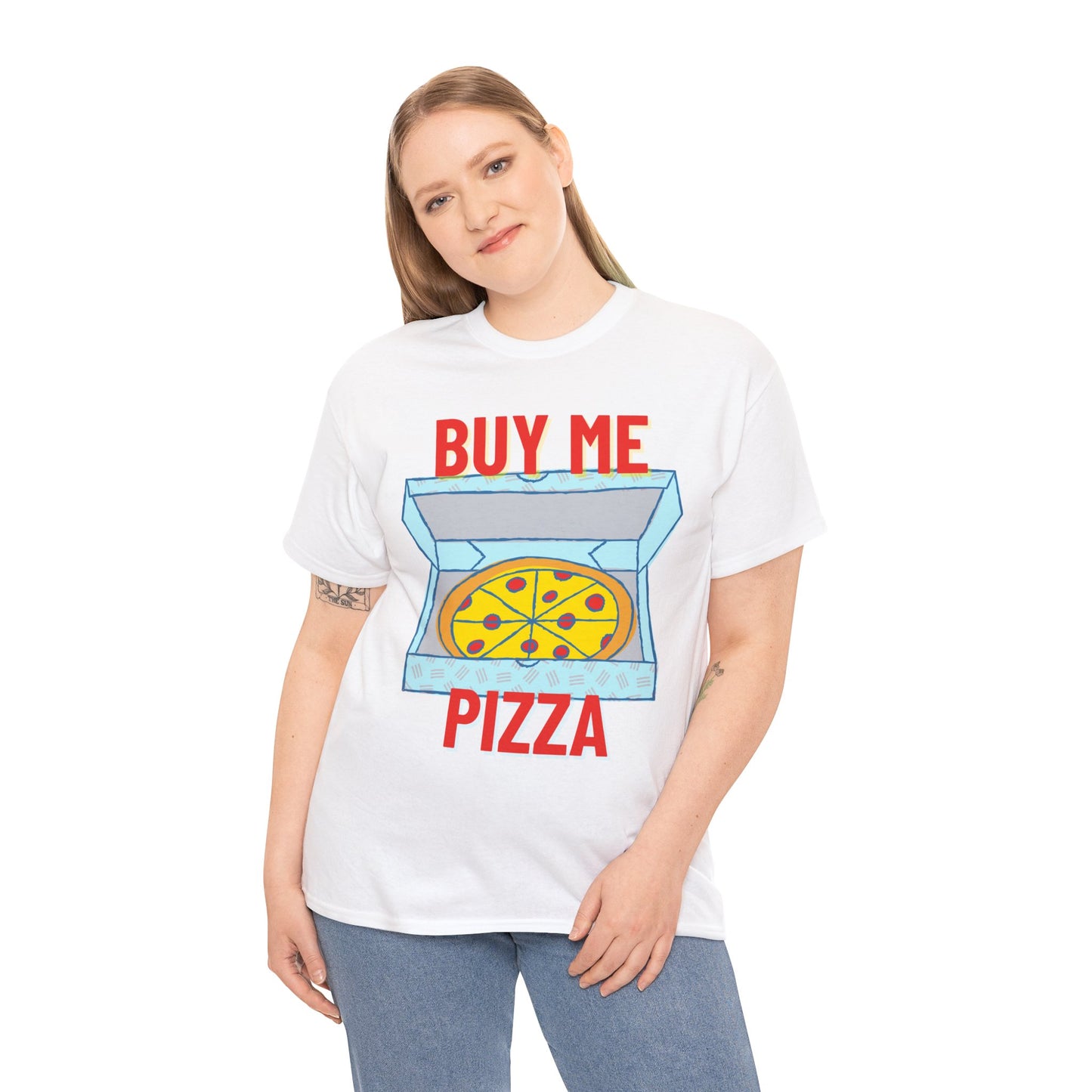 CHICKEN ALFREDO - Pizza (Basic Tee)