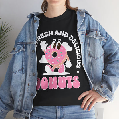 RASPBERRY GLAZED DONUT - Dessert (Basic Tee)