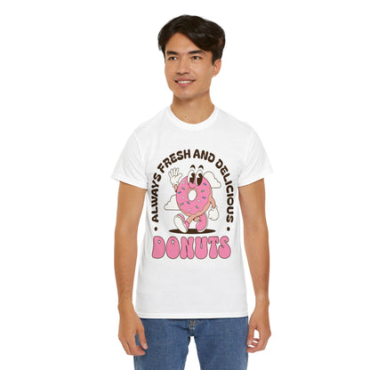 RASPBERRY GLAZED DONUT - Dessert (Basic Tee)