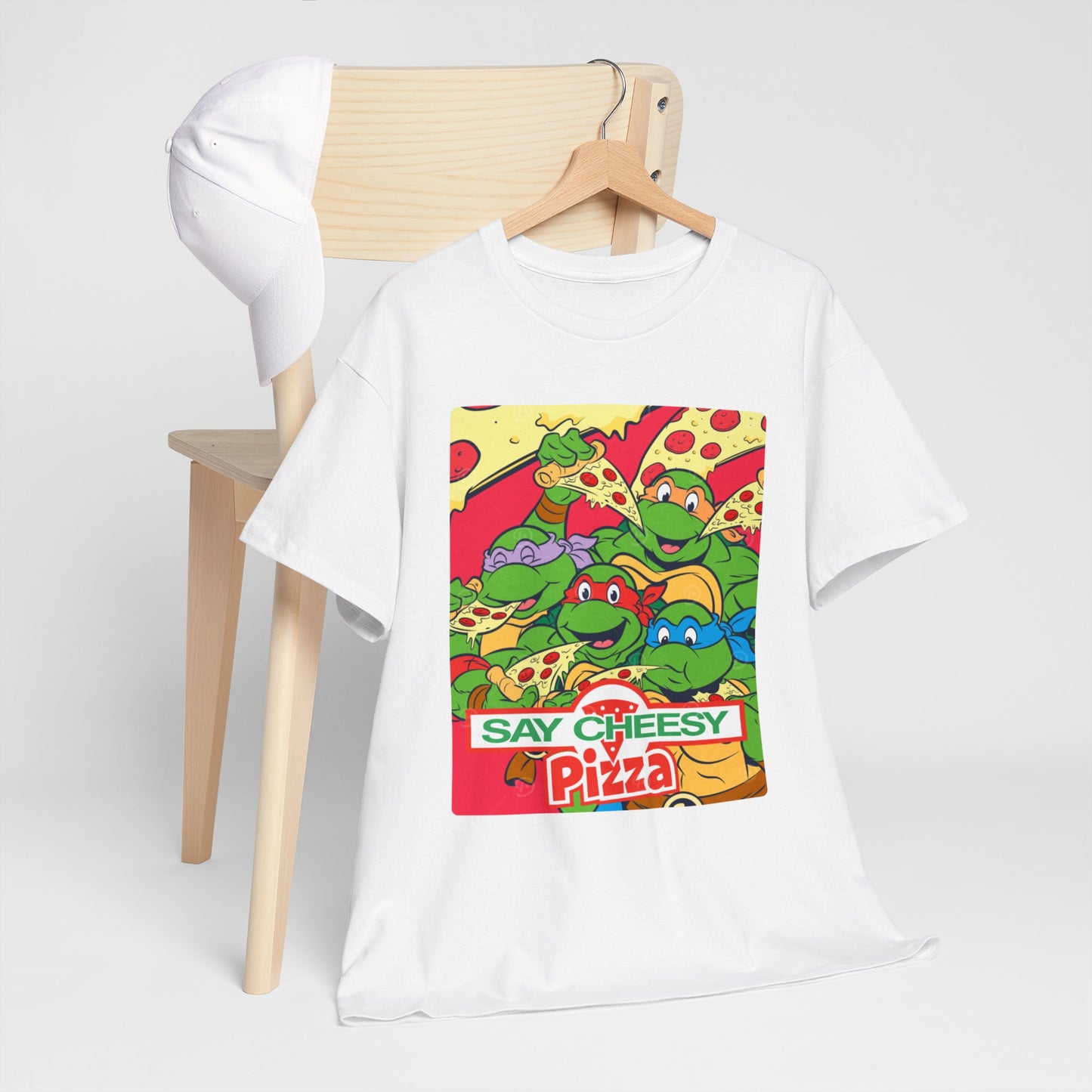 BEEF & BROCCOLI - Pizza (Basic Tee)