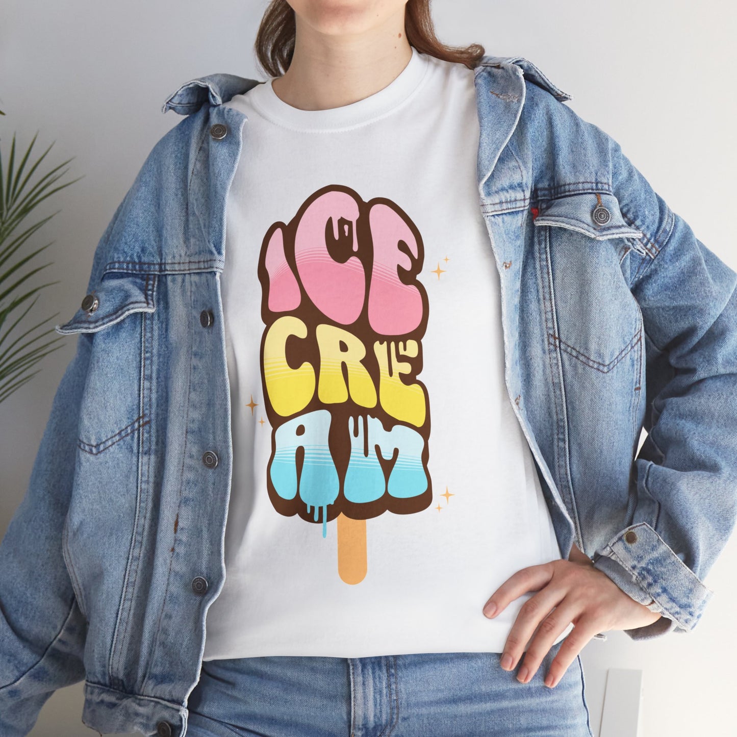 COTTON CANDY ICE CREAM - Dessert (Basic Tee)