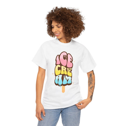 COTTON CANDY ICE CREAM - Dessert (Basic Tee)