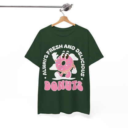 RASPBERRY GLAZED DONUT - Dessert (Basic Tee)