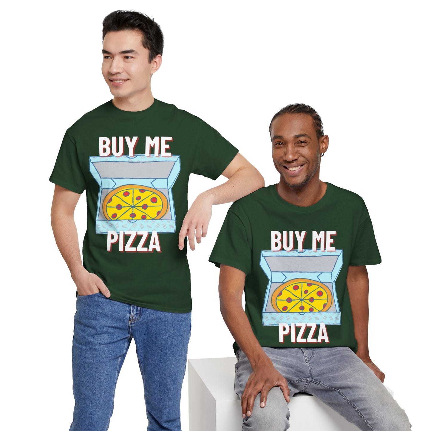 CHICKEN ALFREDO - Pizza (Basic Tee)