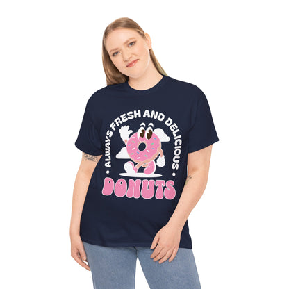 RASPBERRY GLAZED DONUT - Dessert (Basic Tee)