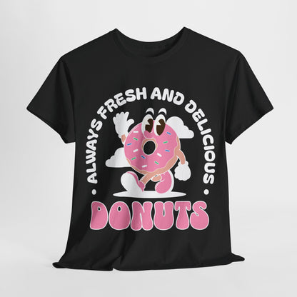 RASPBERRY GLAZED DONUT - Dessert (Basic Tee)